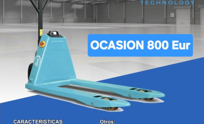 Transpaleta Electrónica LARGO HORQUILLAS 800 mm BAOLI EP1503