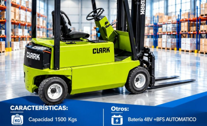 Carretilla Elevadora Electrónica CLARK EM15 de OCASION