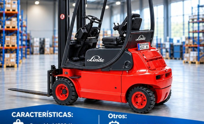 Carretilla Electrónica LINDE E18 P MATRICULADA de OCASION