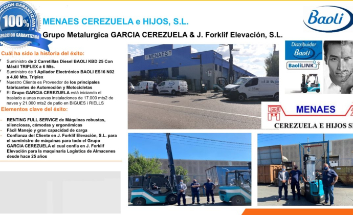 MENAES/GARCIA CEREZUELA  2 BAOLI Diesel & Apilador BAOLI ES16 - Imagen