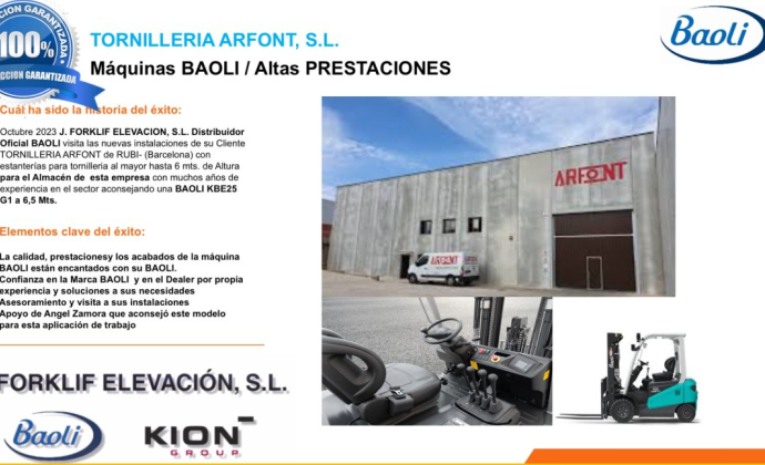 Tornillería ARFONT & BAOLI KBE 25 G1 - Imagen