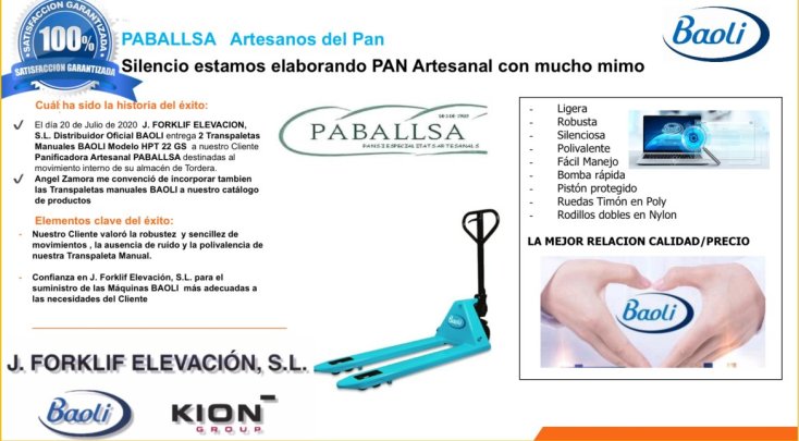 PABALSA & BAOLI Transpaleta Manual