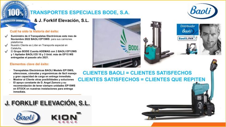 Ttes. ESPECIALES BODE & BAOLI EP15WS + ES 10 N01