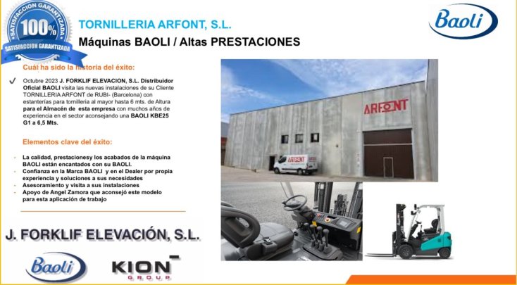 Tornillería ARFONT & BAOLI KBE 25 G1