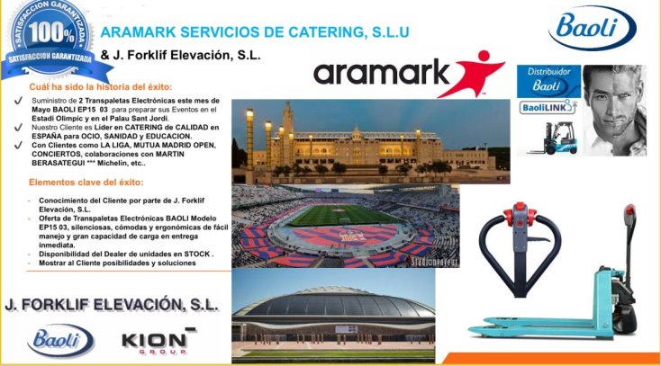 ARAMARK & BAOLI EP 15 03 para Almacén GOURMET